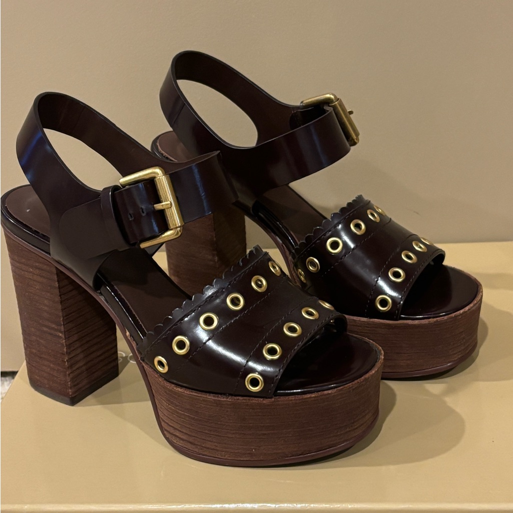 Sea By Chloe Nora Platform Sandals With Gold Accents